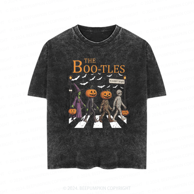 Walking Pumpkin Halloween Toddler&Kids Washed Tees          