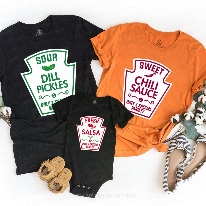 Halloween Condiment Family Matching Shirts