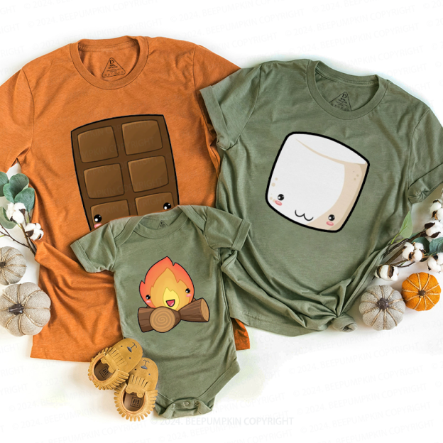 Group S'mores Halloween Family Matching Shirts