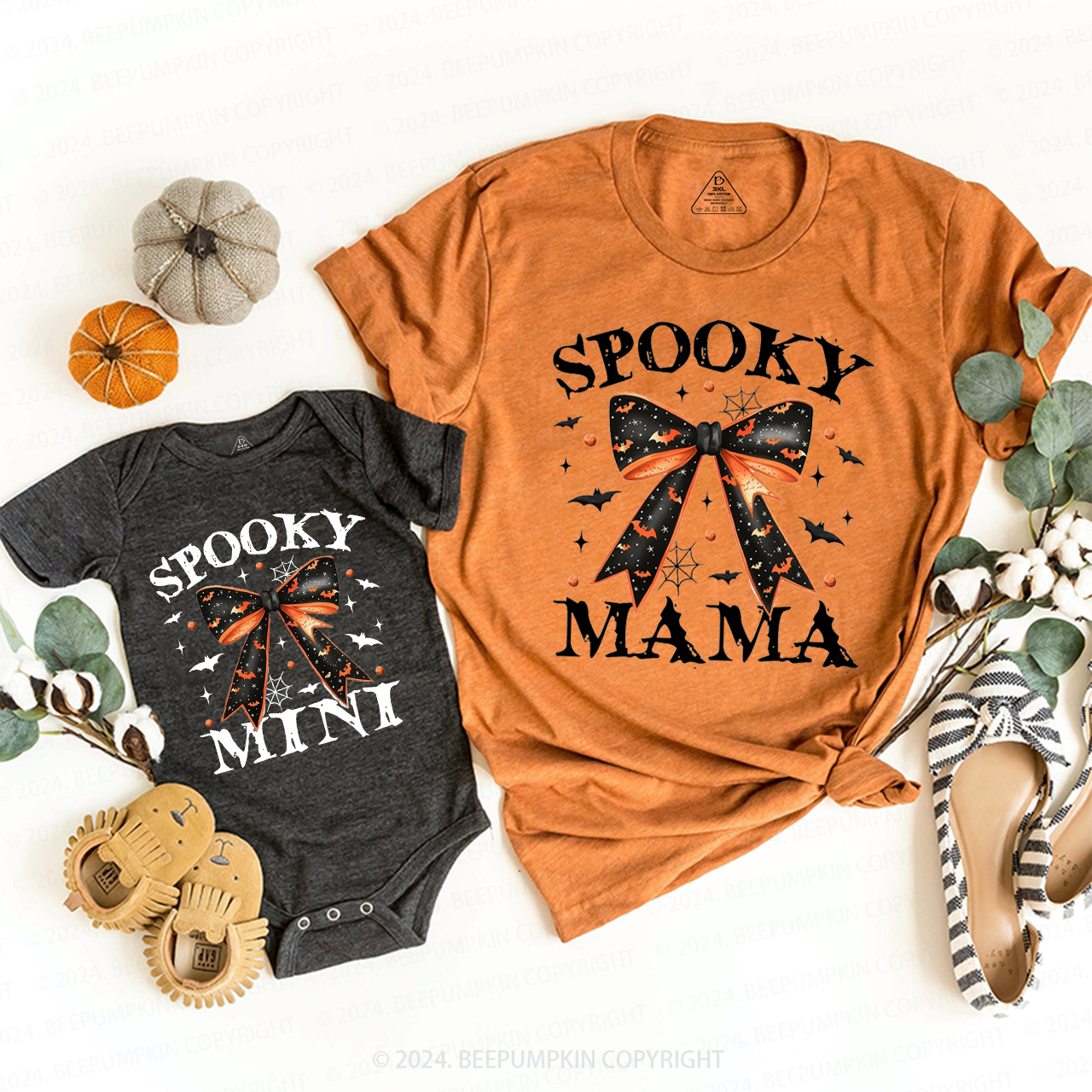 Halloween Spooky Mama Mini Mom&Me Matching Shirt