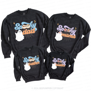 Image of Spooky Group Halloween Family Matching Sweatshirt