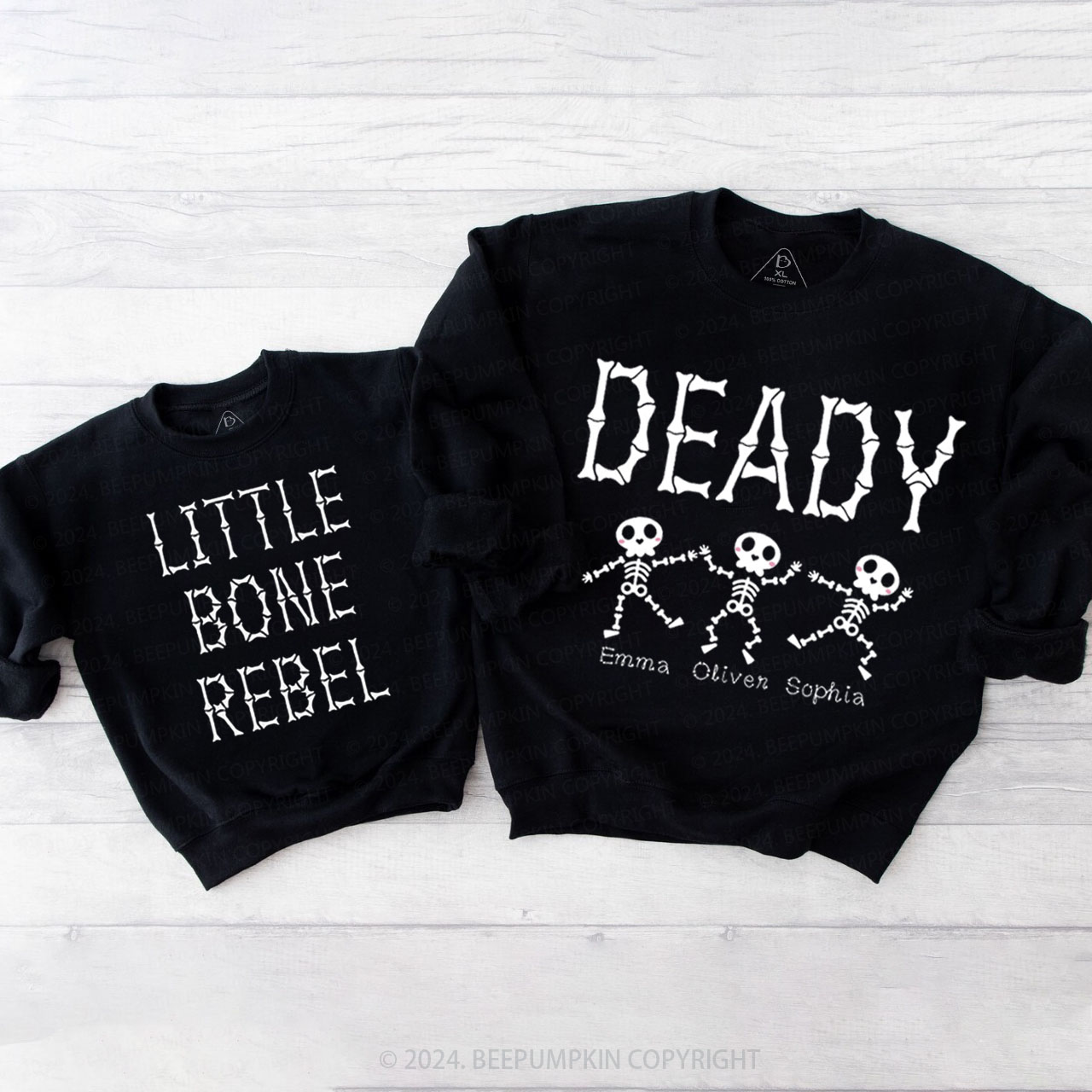 Halloween Bone Party Family Matching Sweatshirt