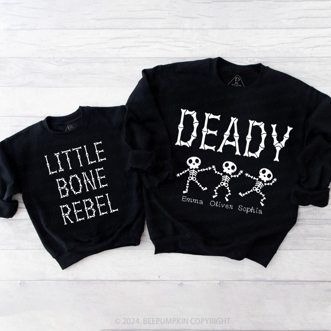 Halloween Bone Party Family Matching Sweatshirt