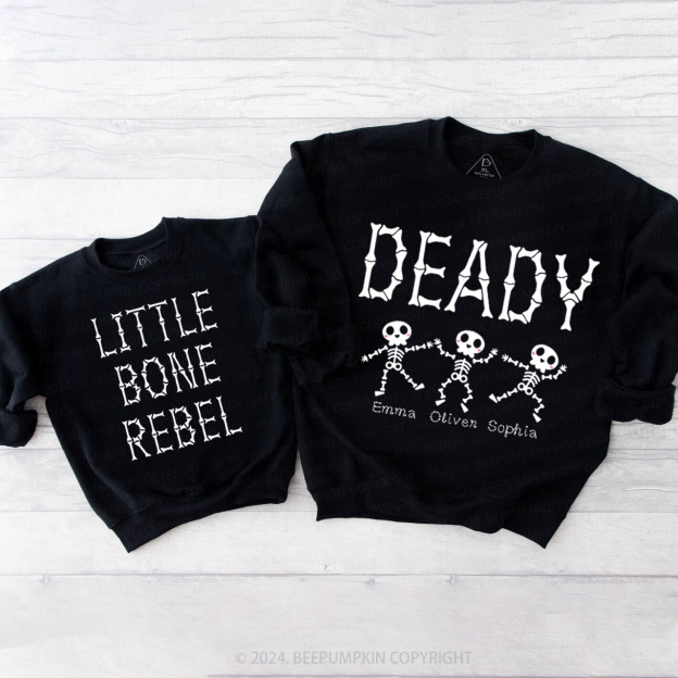 Halloween Bone Party Family Matching Sweatshirt