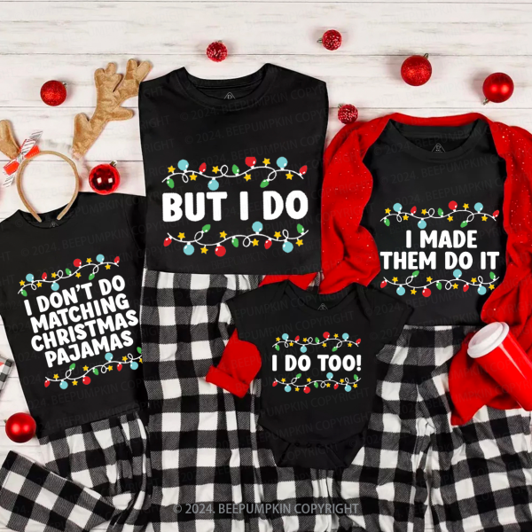 Image of Family Funny Christmas Family Matching T-Shirts Beepumpkin