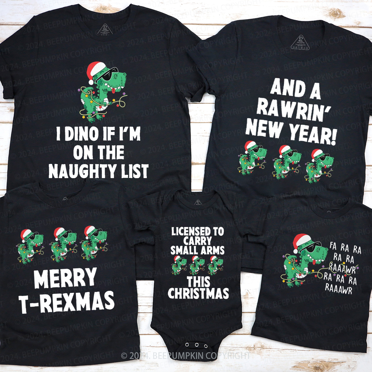 Christmas Family Matching T-Shirts Beepumpkin