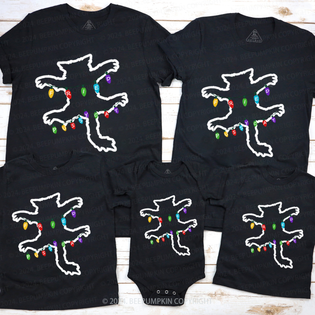 Christmas Vacation Fried Pussycat Family Matching T-Shirts Beepumpkin