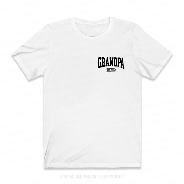 Personalized Grandpa EST Shirt