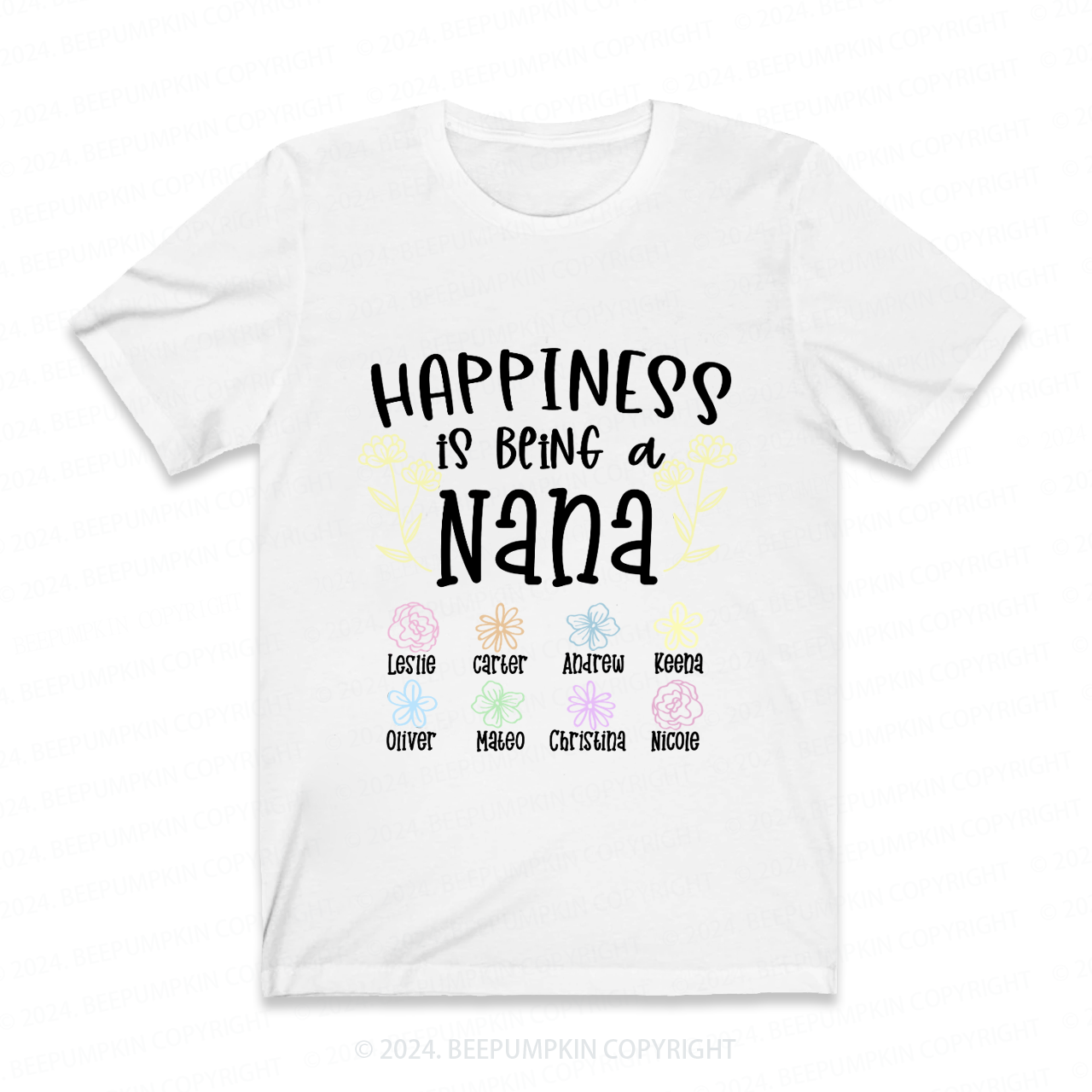 Personalized Nana Flower Gift Shirt Beepumpkin