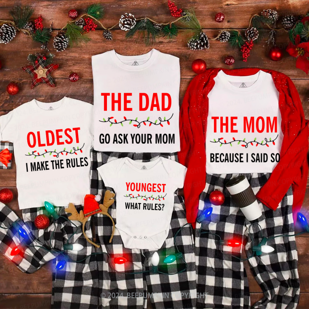 Funny Holiday Matching Family Christmas Tees Beepumpkin