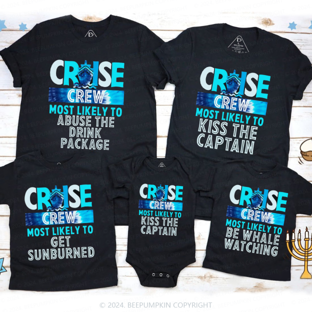 Most Likely To Matching Cruise Squad Family Matching T-Shirts 