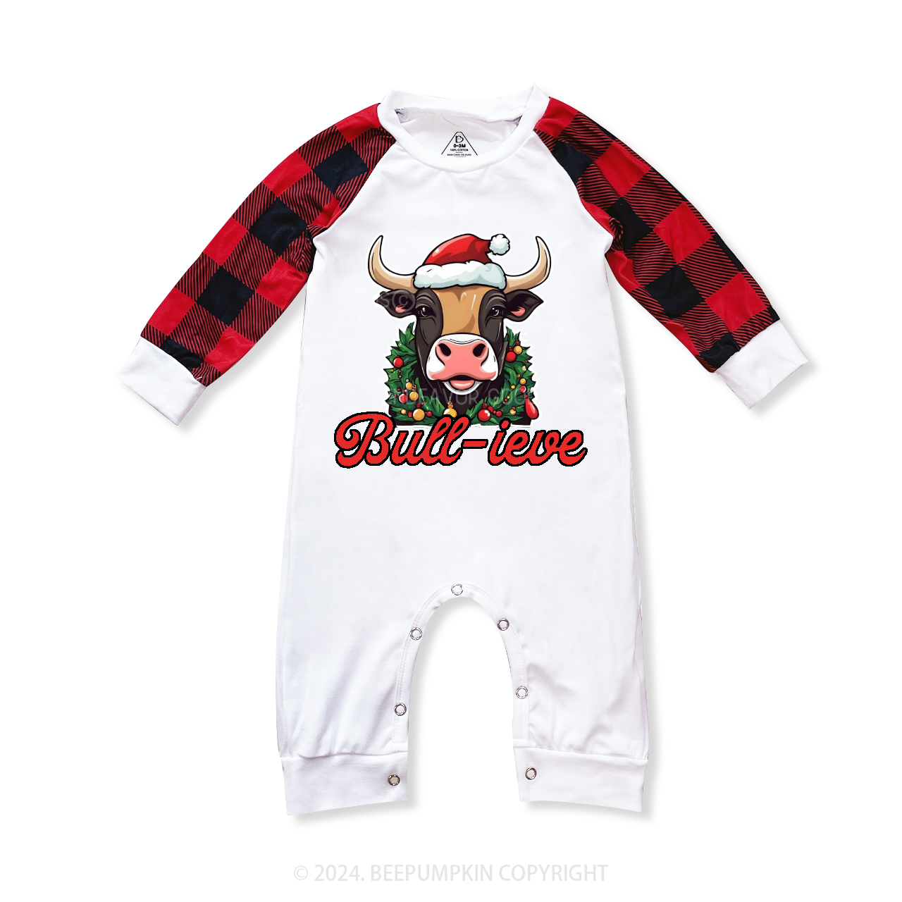 Personalized Christmas Cow Family Matching Pajama Set Beepumpkin