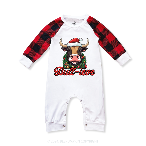 Personalized Christmas Cow Family Matching Pajama Set Beepumpkin