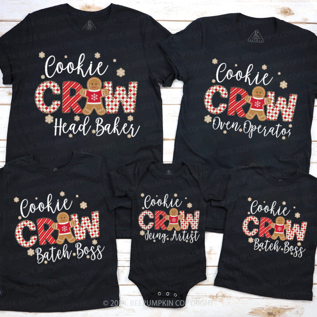 Cookie Baking Family Matching T-Shirts Beepumpkin