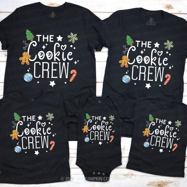Cookie Baking Crew Family Matching T-Shirts Beepumpkin