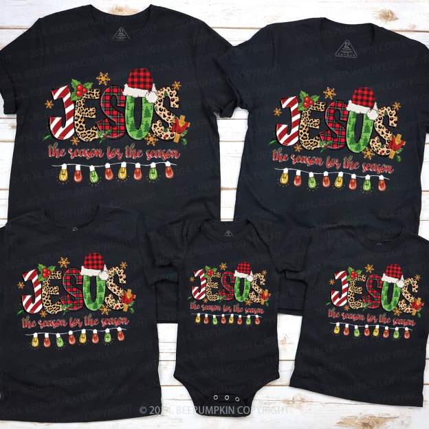 ]Jesus The Reason log The Season Family Matching T-Shirts Beepumpkin