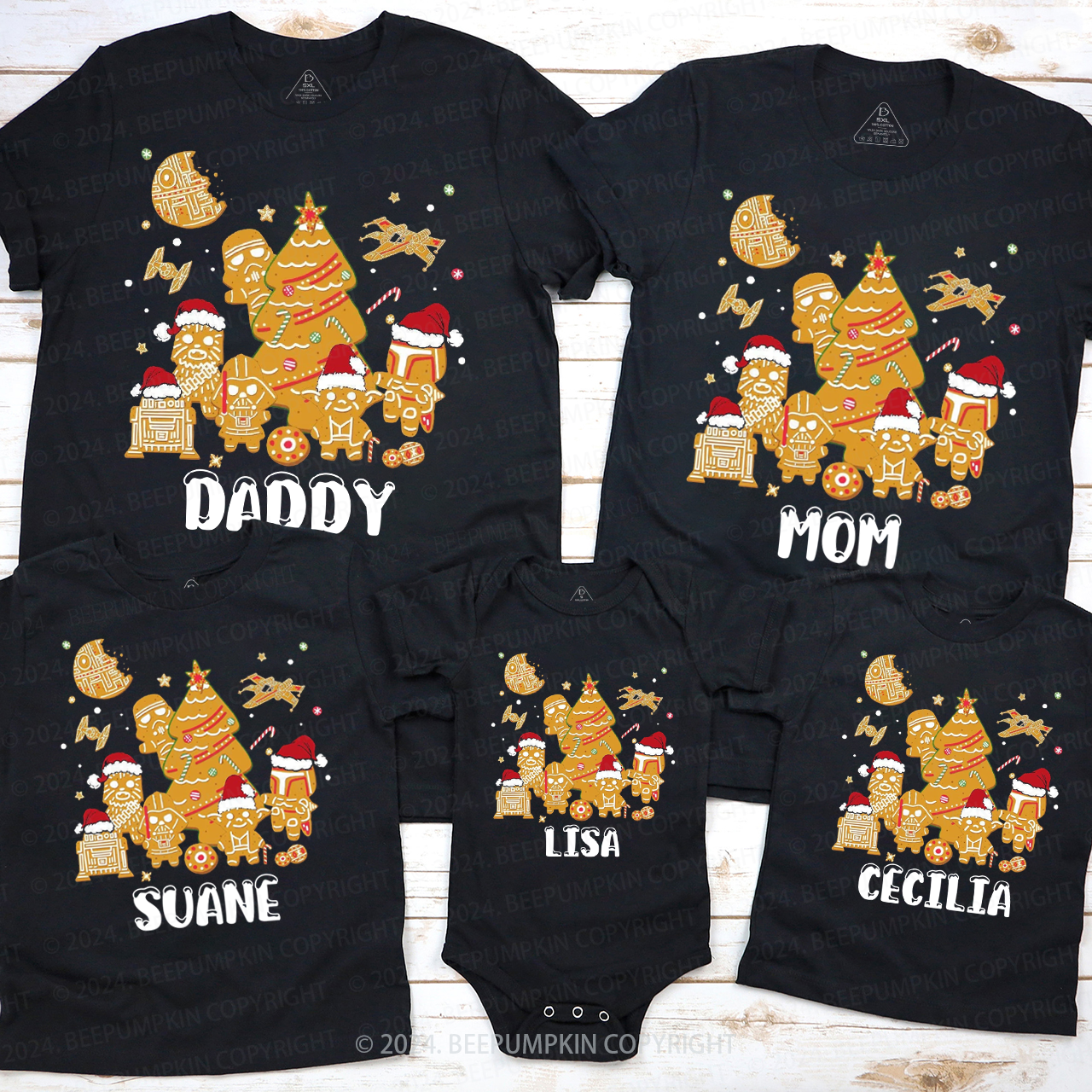 Cute Cookie Soldier Family Matching T-Shirts Beepumpkin