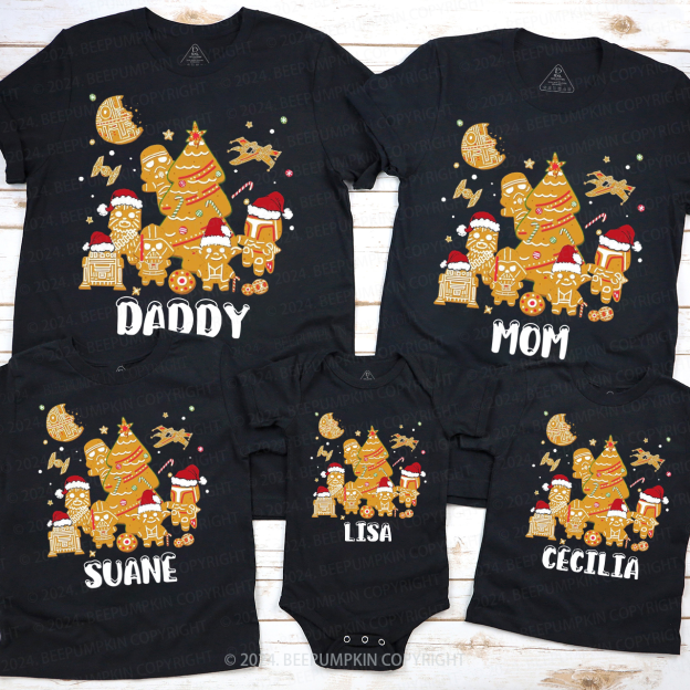 Cute Cookie Soldier Family Matching T-Shirts Beepumpkin