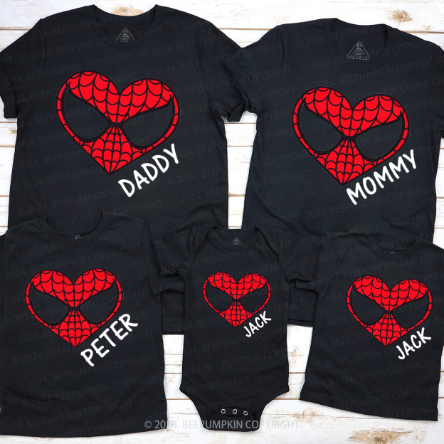 Super Hero Family Matching T-Shirts Beepumpkin
