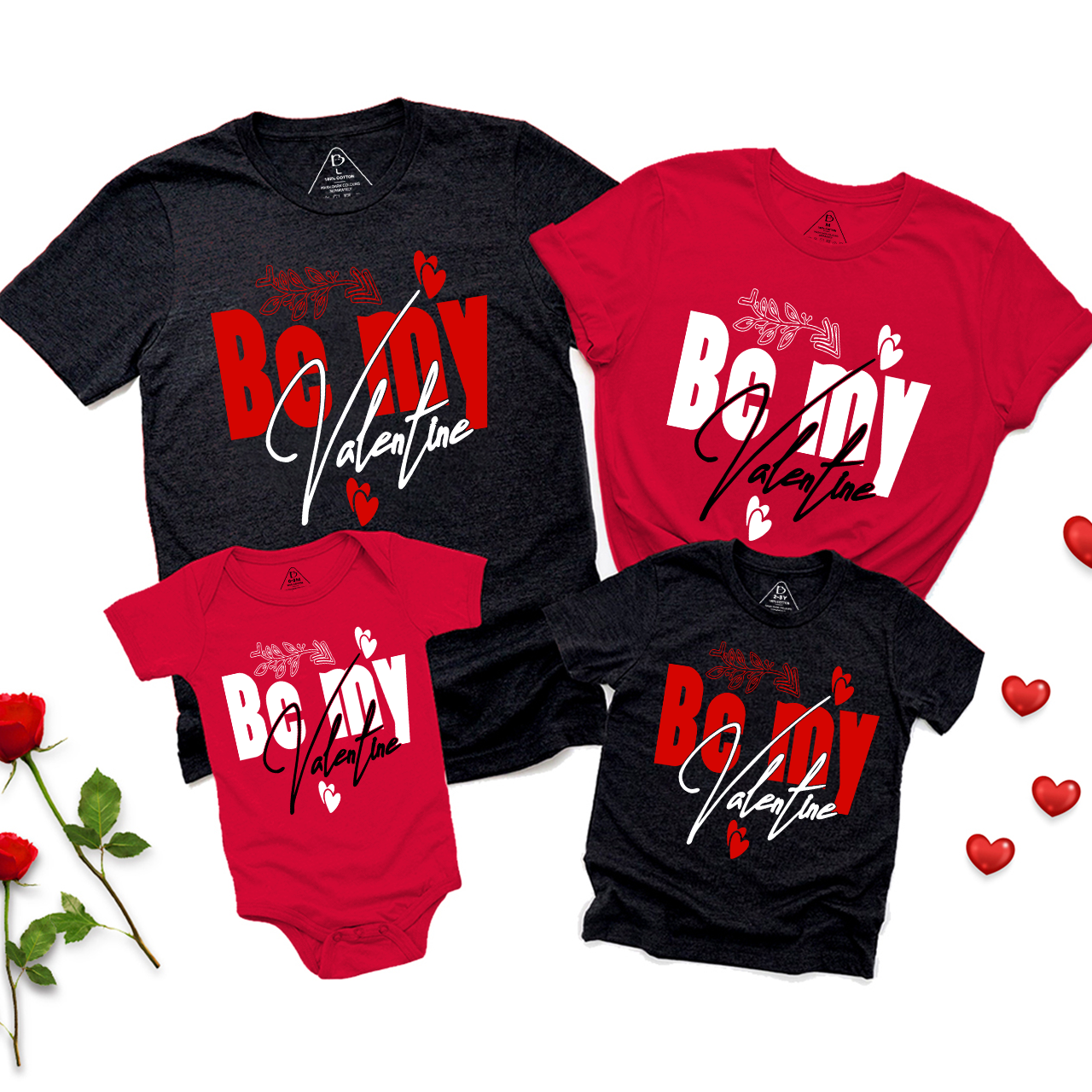 Be My Valentine Love Family Matching Shirts