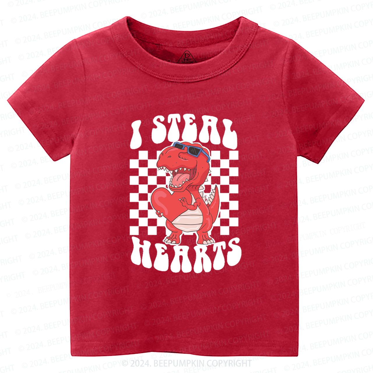 I Steal Hearts Valentine Toddler&Kids Tees Beepumpkin