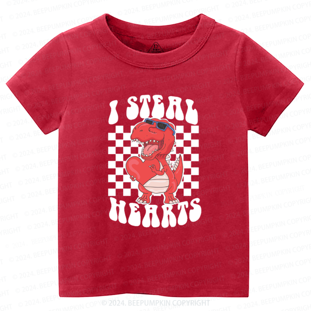 I Steal Hearts Valentine Toddler&Kids Tees Beepumpkin