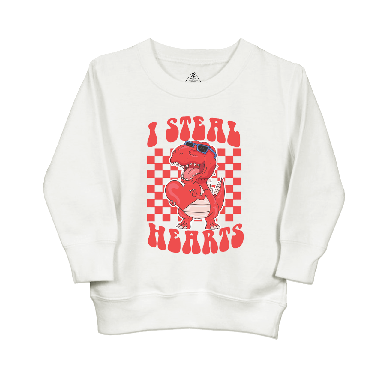 I Steal Hearts Valentine Kids Sweatshirt