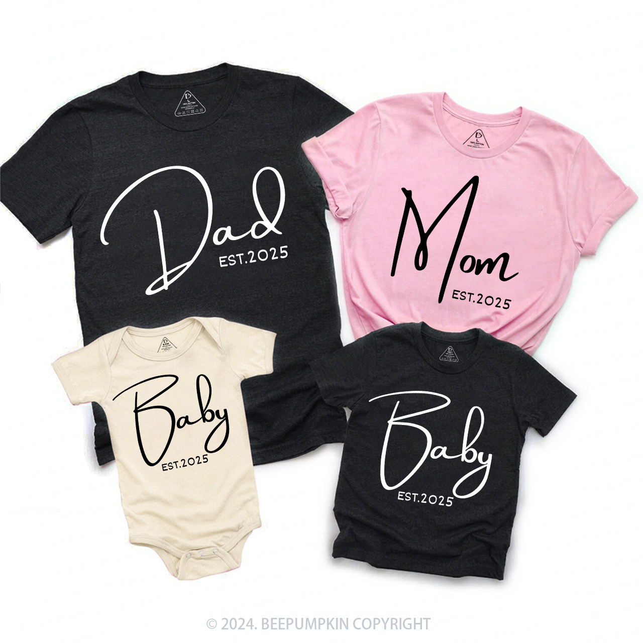 New Baby Establish Funny Family Matching Shirts 