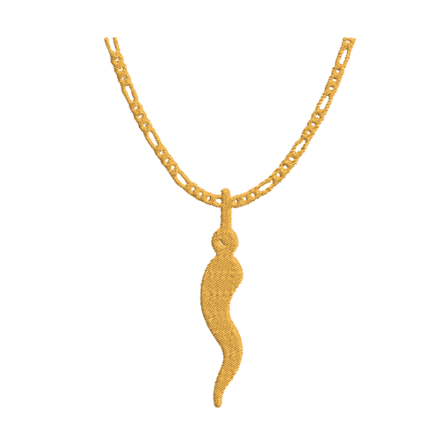 Embroidered Horn Chain Necklace Bodysuit For Baby Beepumpkin