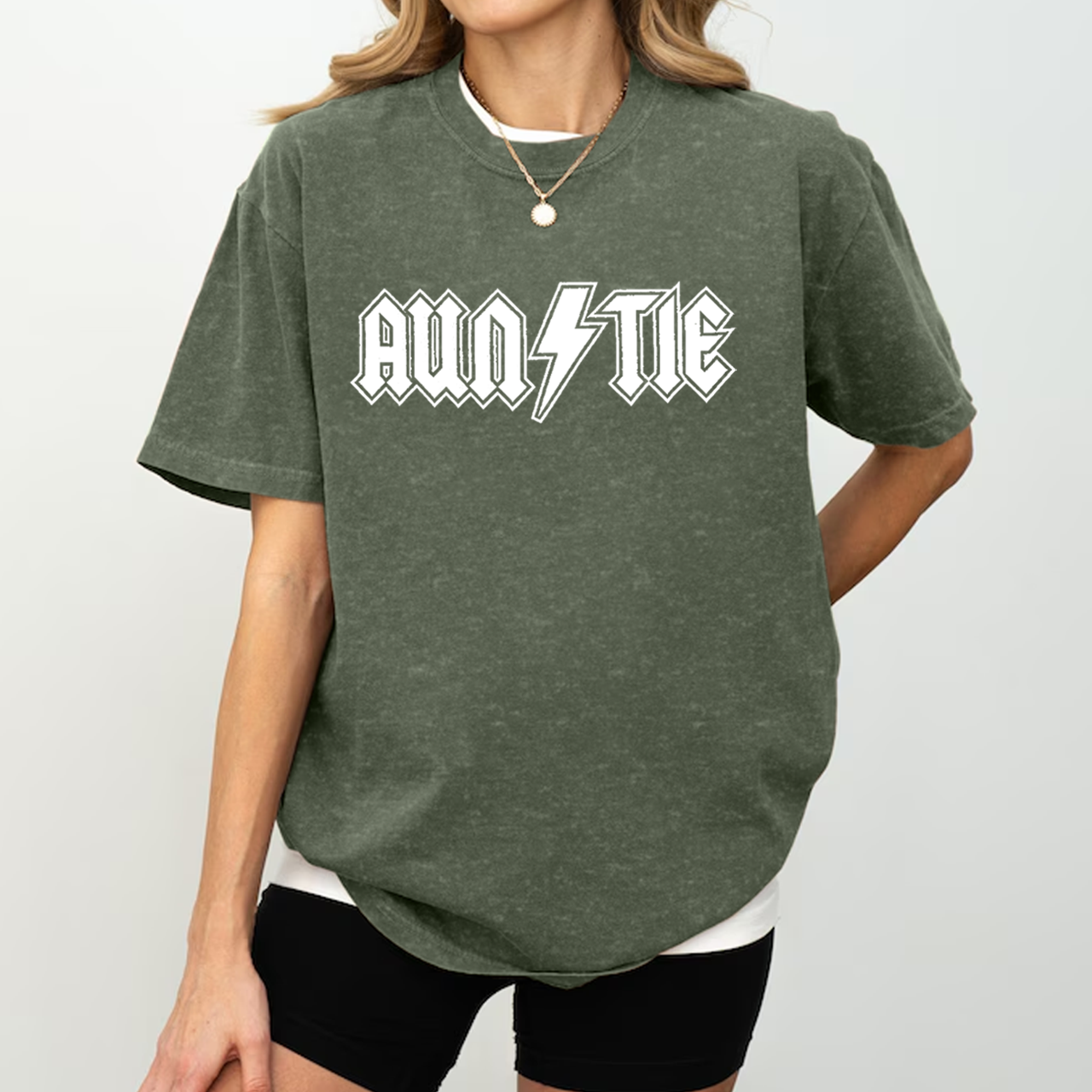 Auntie Lightning Aunt Washed T-Shirts 