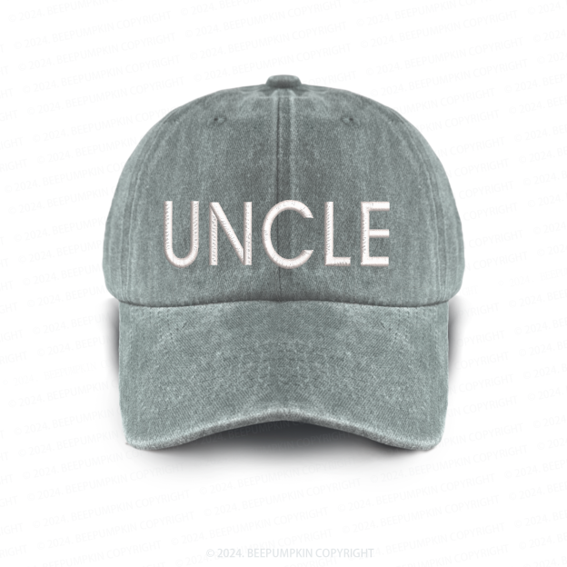 Vintage Washed UNCLE Embroidered Baseball Cap