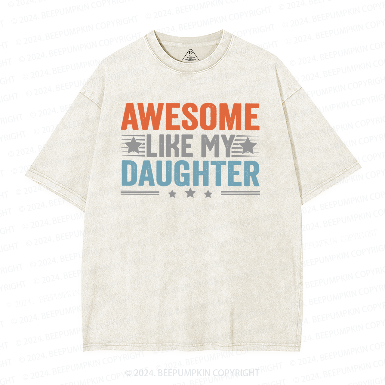 Awesome Like My Daughter Washed T-Shirts 