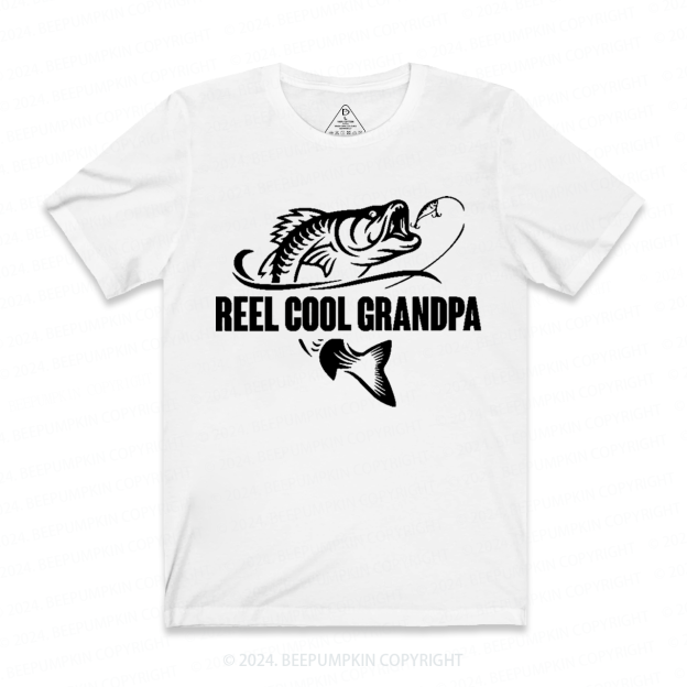 Reel Cool Grandpa Fishing T-shirt