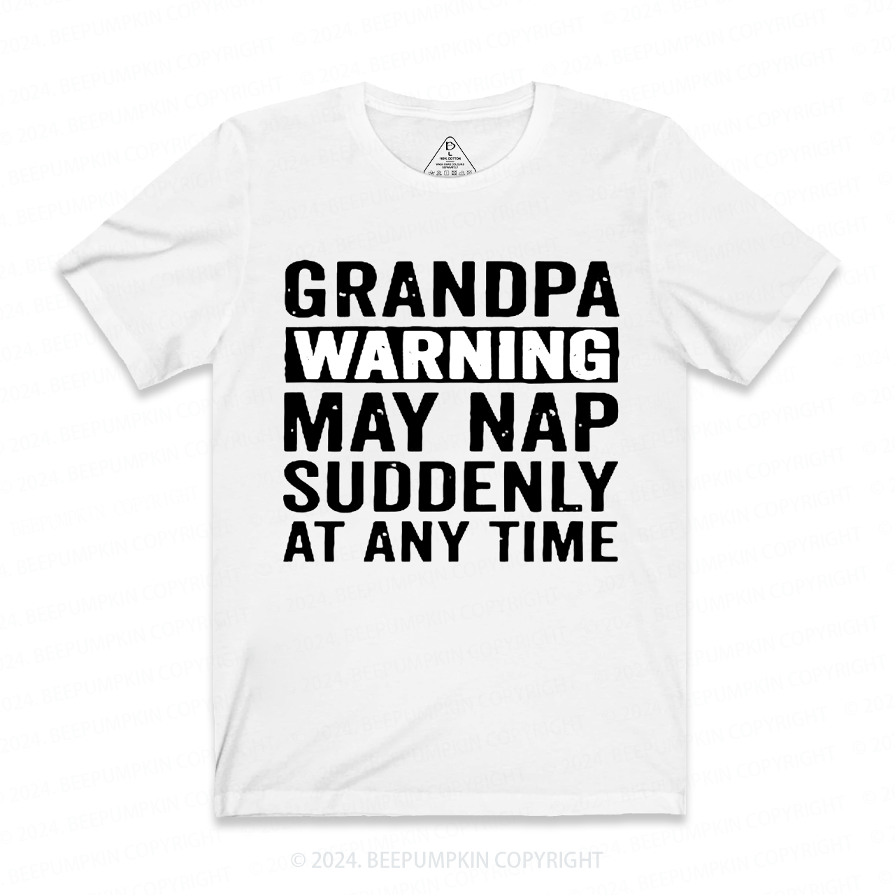 Grandpa Warning May Nap Suddenly At Any Time T-shirt