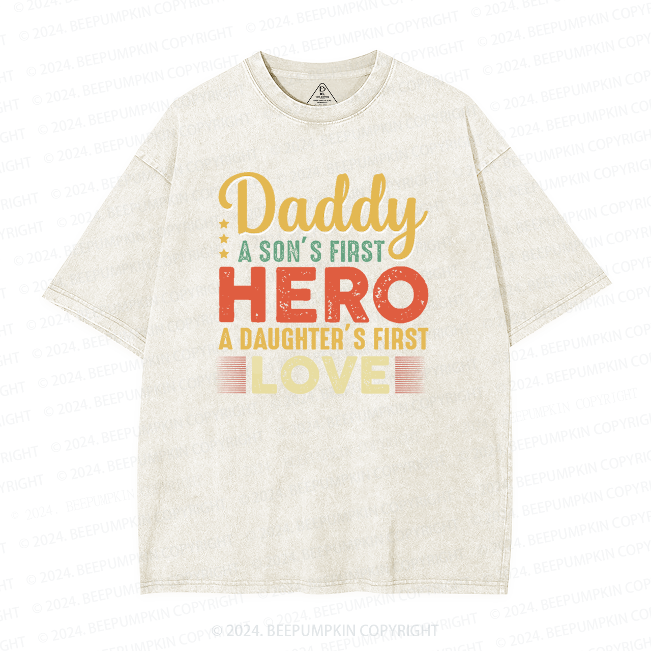 Daddy Hero Washed T-Shirts 