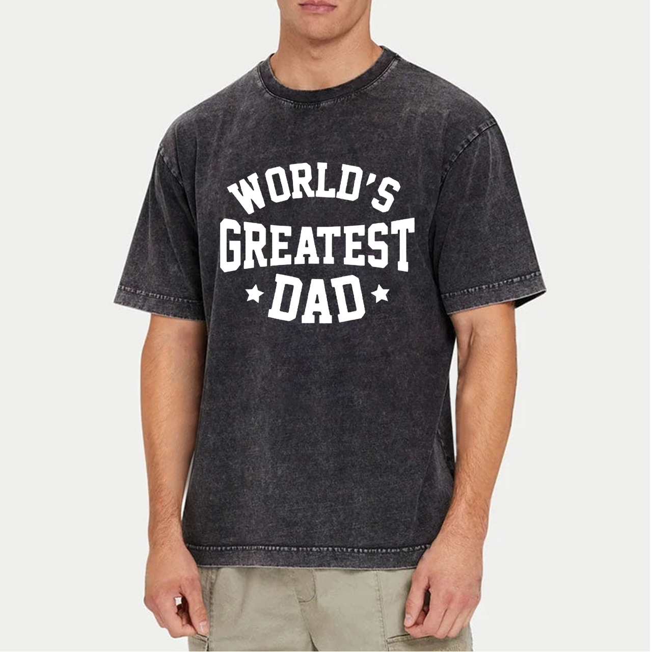 Worlds Greatest Dad Washed T-Shirts 
