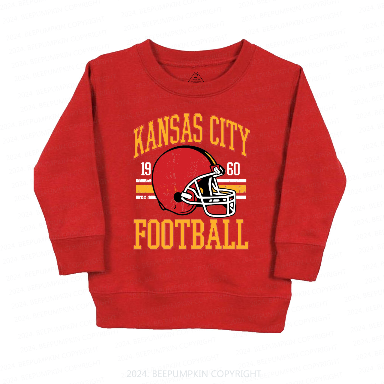 Vintage KC Football Kids Sweatshirt