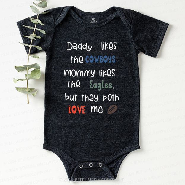 Personalized Football Rival Family Bodysuit Beepumpkin