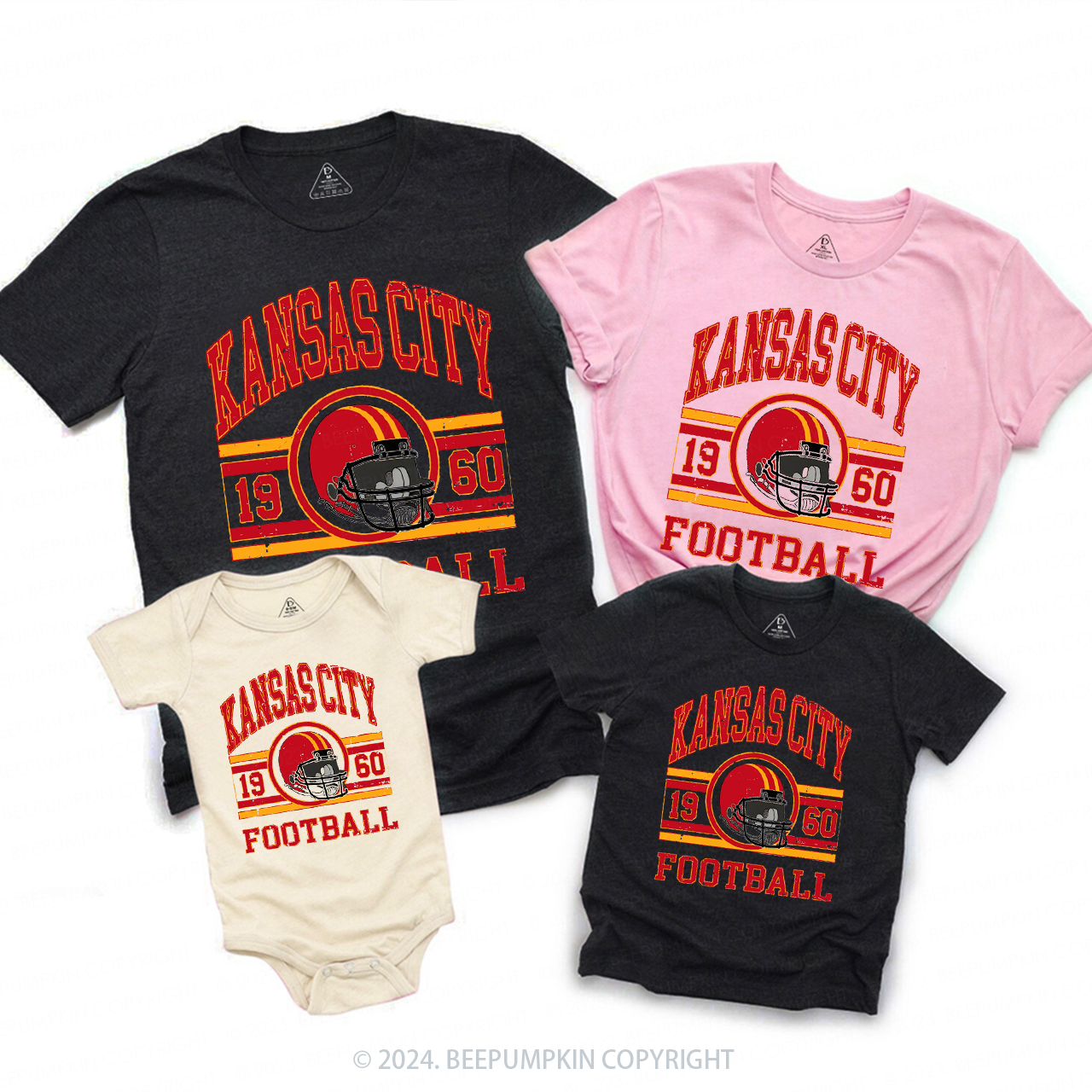 Vintage KC Fan Family Matching Tees Beepumpkin