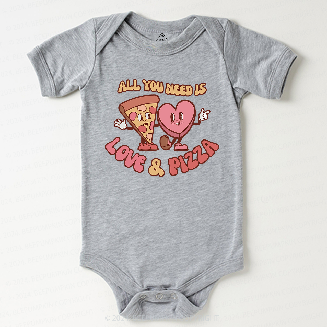 All You Need is Love and Pizza Bodysuit For Baby