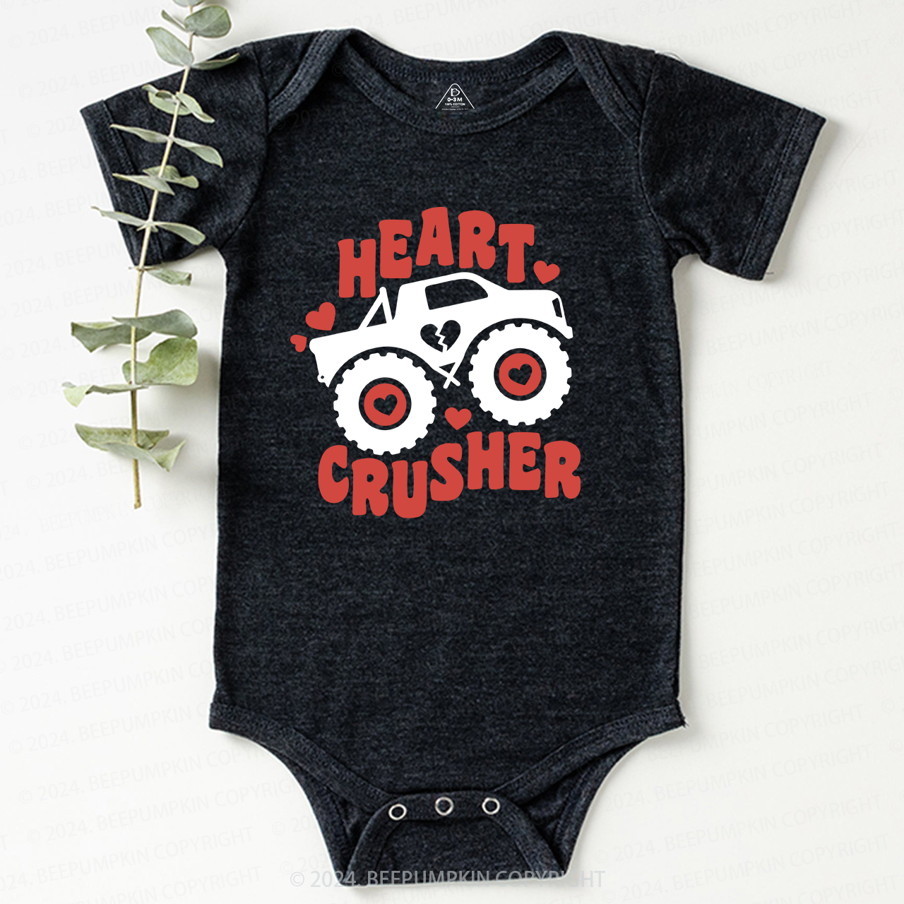Heart Crusher Valentine's Day Bodysuit For Baby