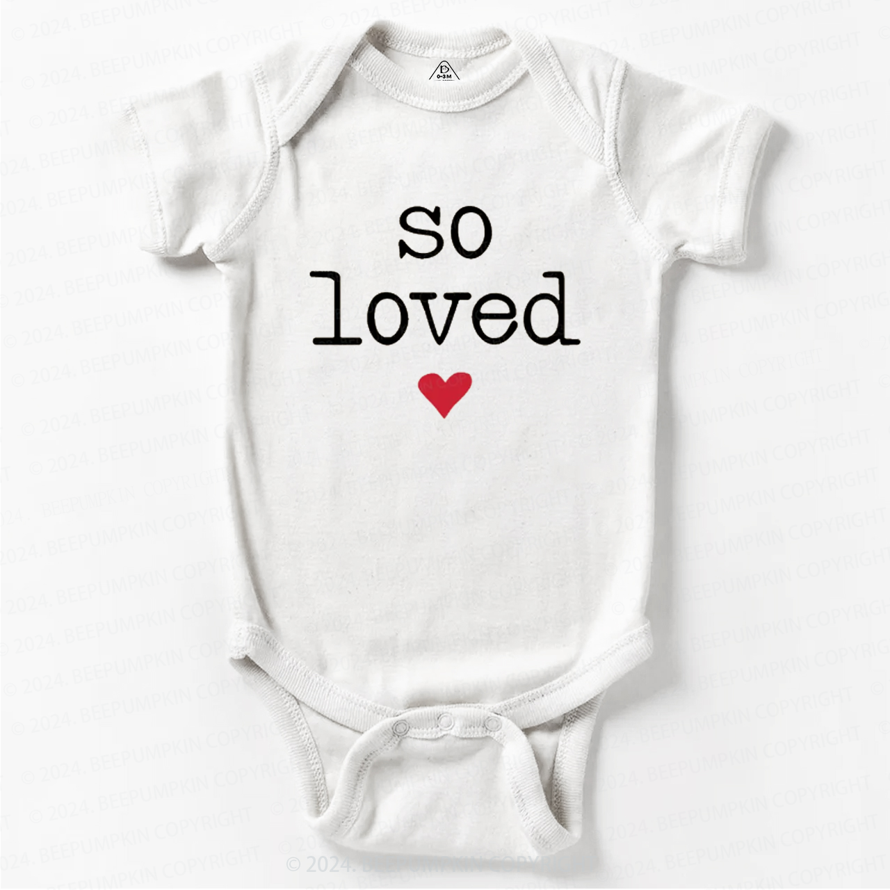 So Loved Valentine's Day Bodysuit For Baby