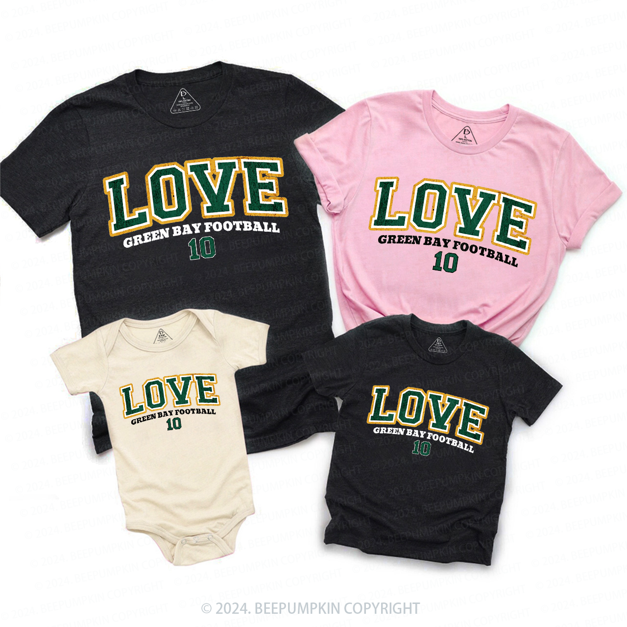 Vintage Football 10 Family Matching Tees Beepumpkin