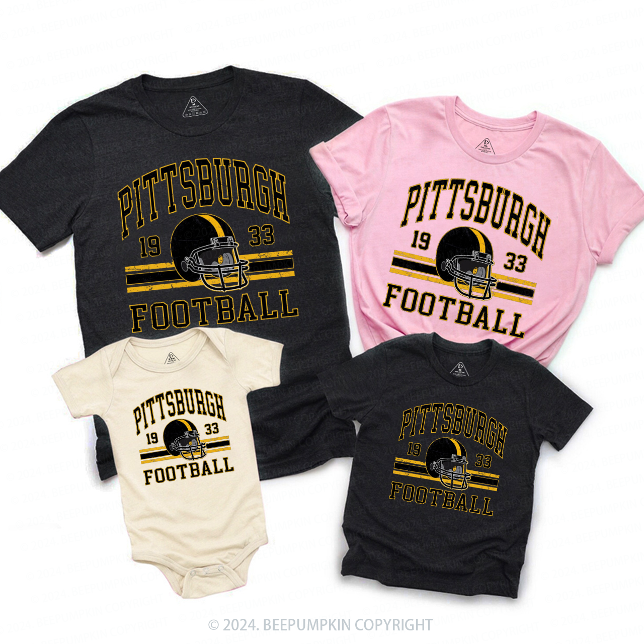 Vintage Football 23 Family Matching Tees Beepumpkin