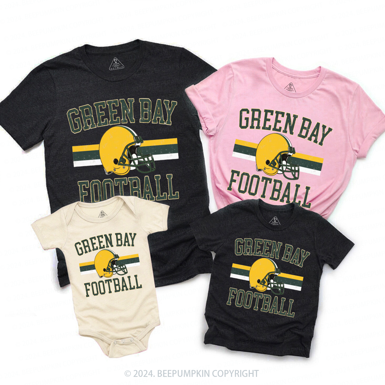 Retro Game Day Family Matching Tees Beepumpkin