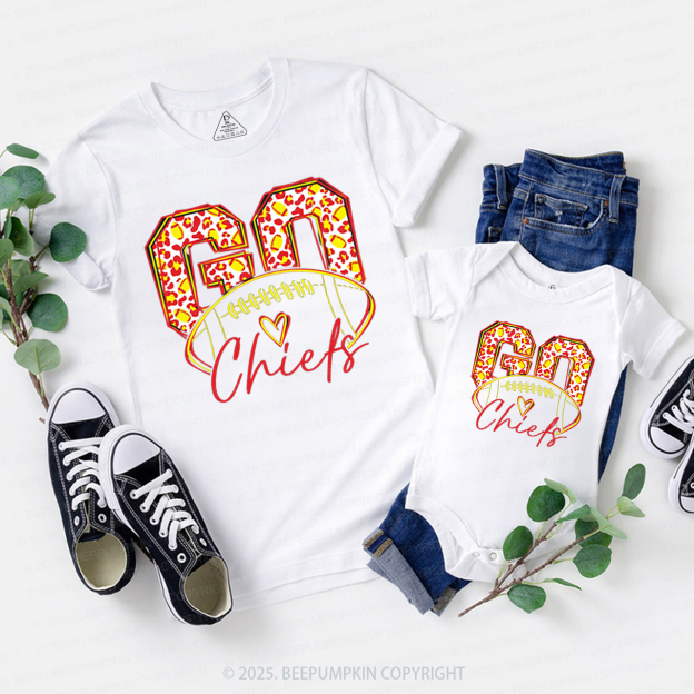 Football KC Fan Family Matching Tees Beepumpkin