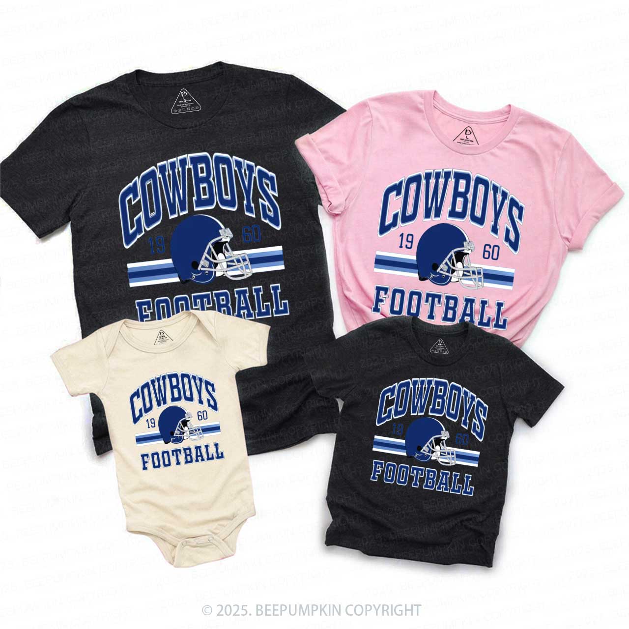 Football Lover 1960 Family Matching Tees Beepumpkin
