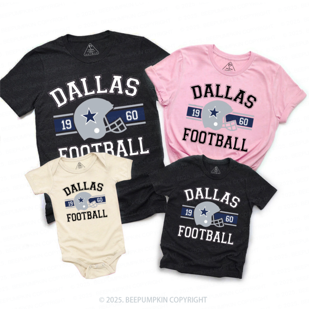 Vintage Sunday Football Family Matching Tees Beepumpkin