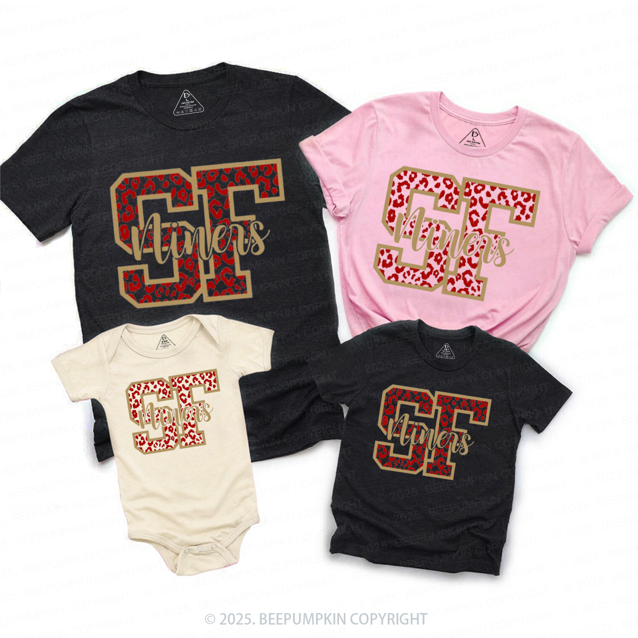 49ers Football Fan Family Matching Tees Beepumpkin