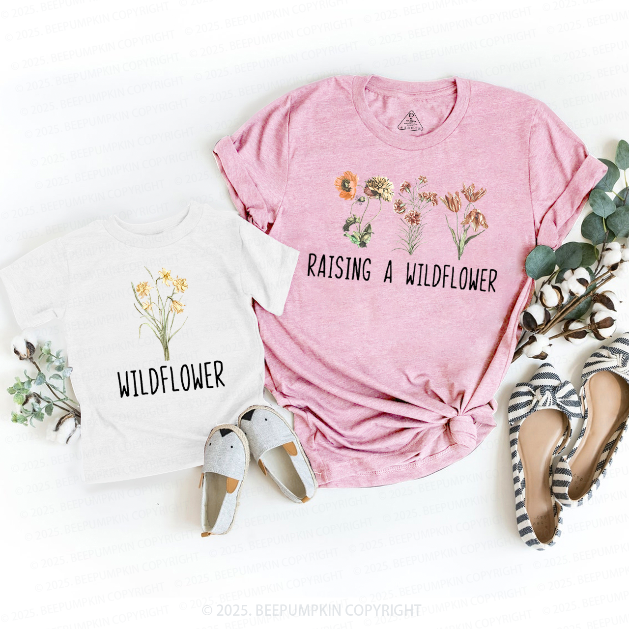 Raising A Wildflower And Wildflower Mom&Me Matching Tees